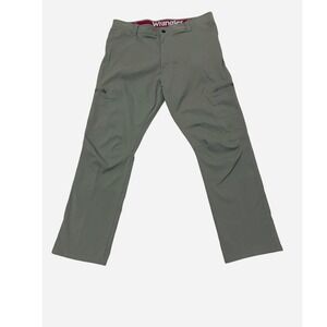 Wrangler Men Outdoor Performance Cargo Pant Flex Waistband Sz 38x30 Earth Green‎